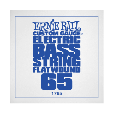 Ernie Ball 1765EB .065 Corde simple pour basse électrique à bobinage plat