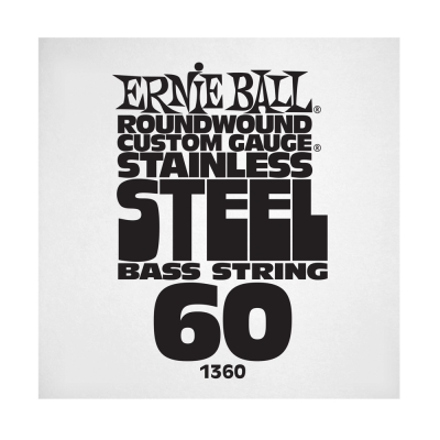 Ernie Ball 1360EB .060 Corde simple pour basse électrique en acier inoxydable
