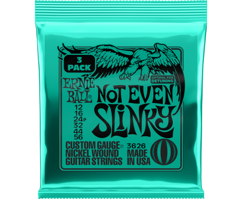 Ernie Ball 3626EB Not Even Slinky Electric Guitar Strings 12-56 3-Pack