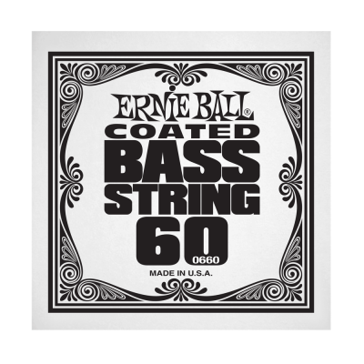 Ernie Ball 0660EB .060 Single Coated Nickel Wound Electric Bass String