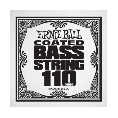 Ernie Ball 0699EB .110 Single Coated Nickel Wound Electric Bass String