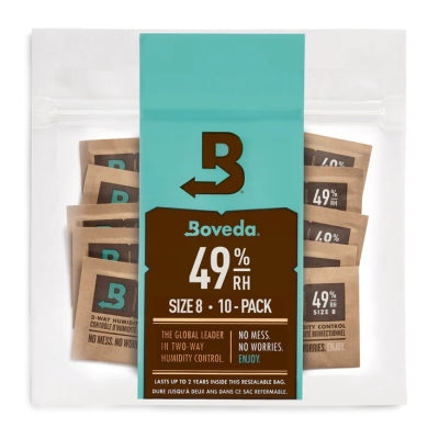 Boveda 49% RH Size 8 for Small Wood Instruments 10-Pack