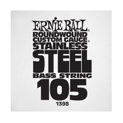 Ernie Ball 1398EB .105 Corde simple pour basse électrique en acier inoxydable