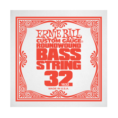 Ernie Ball 1632EB .032 Single Nickel Wound Electric Bass String