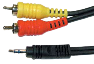 Link Audio A206MRY 1/8 TRS-M to 2x RCA-M Y-Cable - 6 Feet