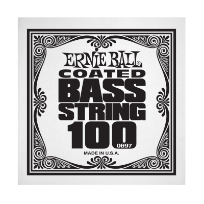 Ernie Ball 0697EB .100 Single Coated Nickel Wound Electric Bass String