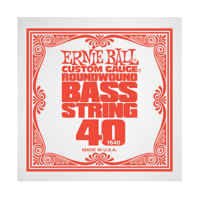 Ernie Ball 1640EB .040 Single Nickel Wound Electric Bass String