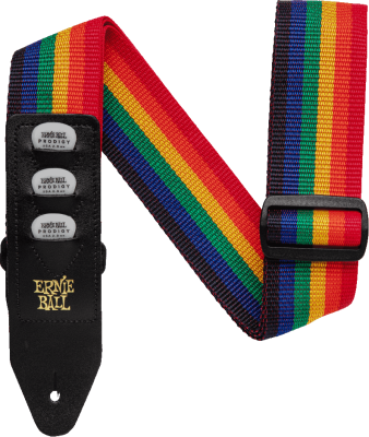 Ernie Ball 4188EB 2'' Pickholder Strap - Rainbow