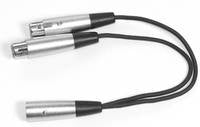 Liaison audio AA10Y XLR-M vers câble Y 2x XLR-F