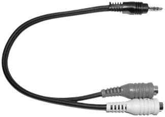 Link Audio AA22Y 1/8 TRS-M vers 2x 1/8 TRS-F femelle répartiteur de casque câble en Y