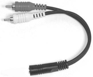 Câble en Y Link Audio AA25Y 1/8 TRS-F vers 2x RCA-M