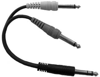 Link Audio AA28Y Câble en Y 1/4 TRS-M vers 2x 1/4" Mono-M