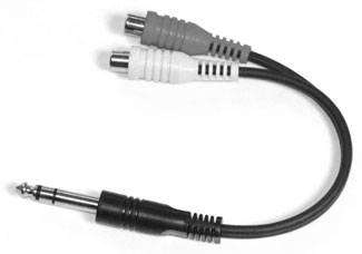 Câble en Y Link Audio AA30Y 1/4 TRS-M vers 2x RCA-F