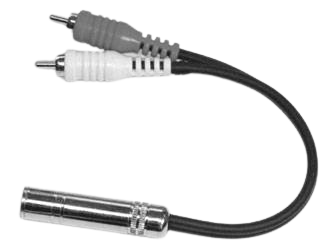 Link Audio AA32Y 1/4-inch-F to 2x RCA-M Y-Cable