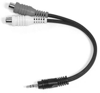Câble en Y Link Audio AA37Y 1/8 TRS-M vers 2x RCA-F