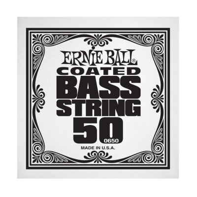 Ernie Ball 0650EB .050 Single Coated Nickel Wound Electric Bass String