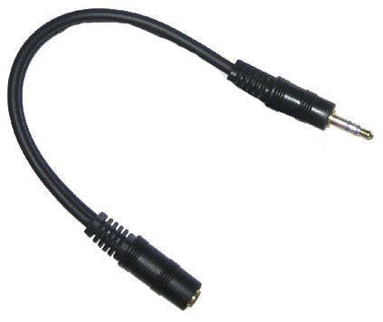 Link Audio AA66 Mono 1/4" Female to Stereo Mini-Jack Male Cable Adaptor - 6"