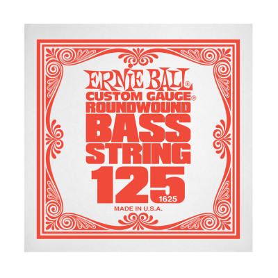 Ernie Ball 1625EB .125 Single Nickel Wound Electric Bass String