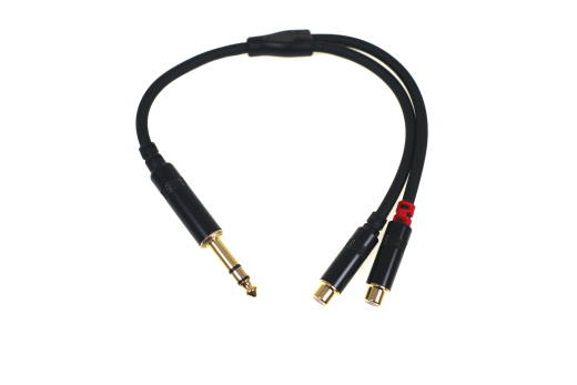 Link Audio LP30Y Premium 1/4-Inch TRS-M to 2x RCA Female Y-Cable