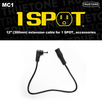 Câble d'extension adaptateur CC Truetone TT-MC1 mâle à femelle 12''