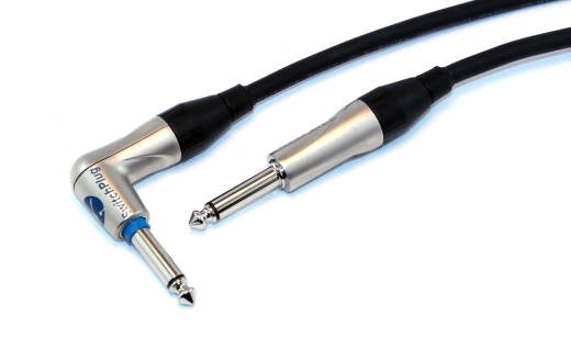 Yorkville PC-20DLXSA DLX Series Premium Silent Switching Right Angle Guitar Cable - 20ft