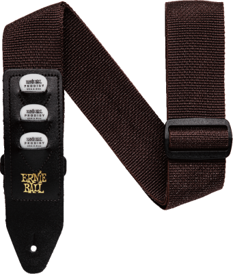 Ernie Ball 4250EB 2'' Pickholder Strap - Brown