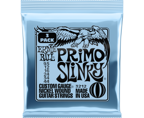 Ernie Ball 3212EB Primo Slinky Electric Strings - 9.5-44 3-Pack