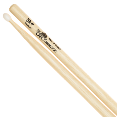 Los Cabos LCD5AH Nylon-Tipped Hickory 5A Drumstick