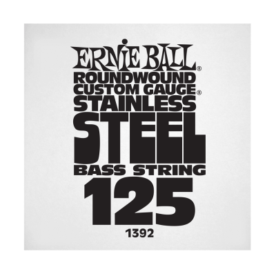 Ernie Ball 1392EB .125 Corde simple pour basse électrique en acier inoxydable
