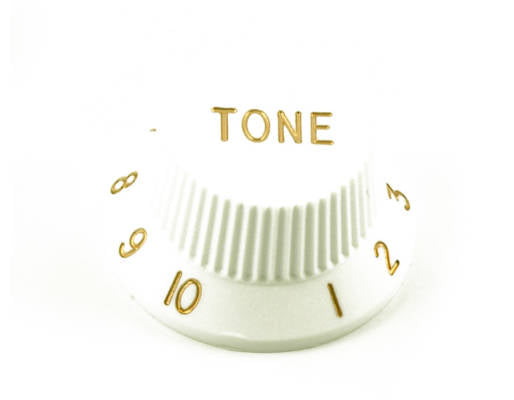 WD Music WD-MSKSWT Strat Tone Knob 18 Spline (White)