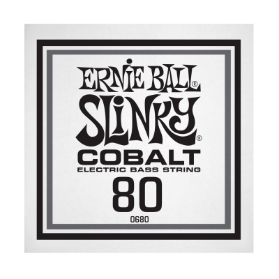 Ernie Ball 10680EB .080 Single Cobalt Wound Electric Bass String