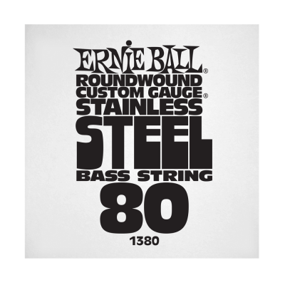 Ernie Ball 1380EB .080 Corde simple pour basse électrique en acier inoxydable