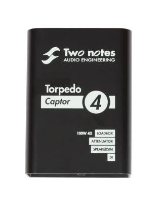 Two Notes TNCAPTOR4 Torpedo Captor Reactive Loadbox DI and Attenuator - 4 ohm