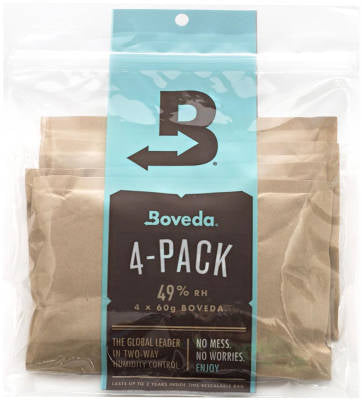 Boveda 70g 49% RH 2-Way Humidity Control Pack 4 Pack