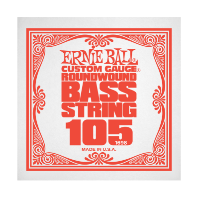 Ernie Ball 1698EB .105 Single Nickel Wound Electric Bass String