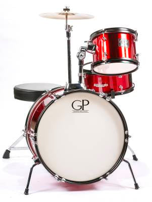 Granite Percussion GP-JR3MR 3-Piece Junior Drum Kit (Metallic Red)