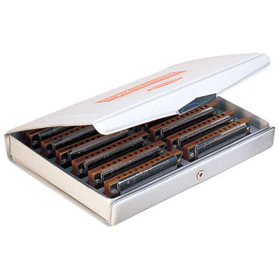 Suzuki SU-FM1072S Folkmaster Harmonicas Box Set