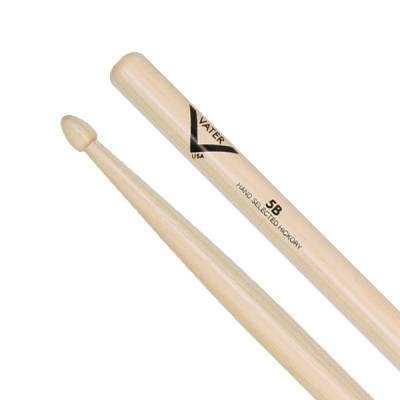 Vater Vh5Bw Wood Tip Drumsticks With Acorn-Shaped Tips - Red One Music