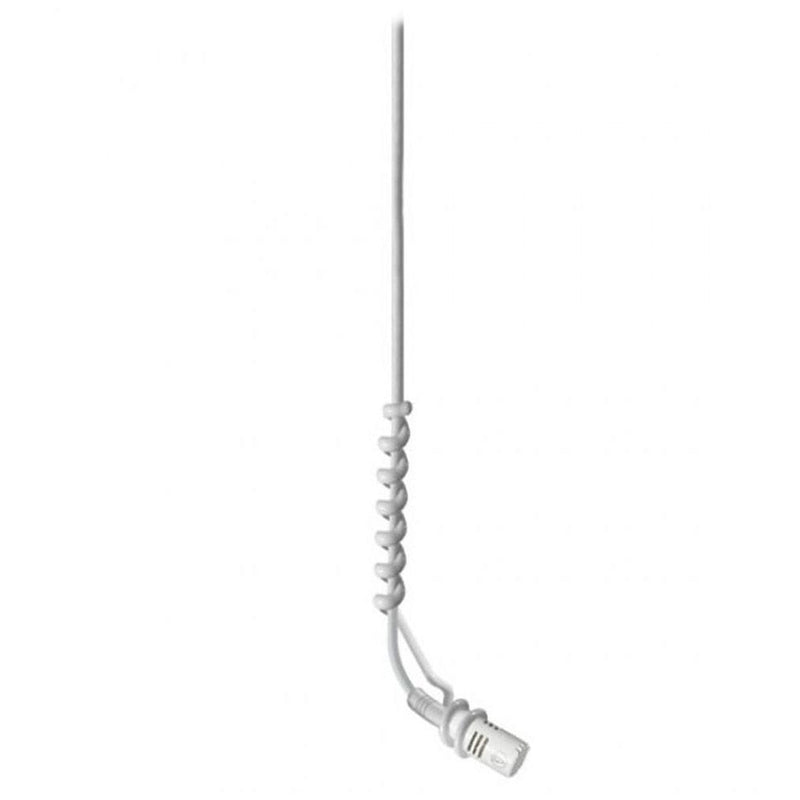 Audio-Technica ES933PMWC Cardioid Condenser Hanging Mic, Wall/Ceiling Plate Power Module - White