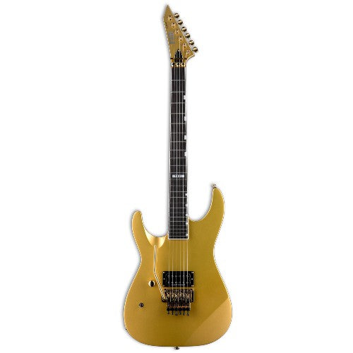ESP LTD M-1 CUSTOM '87 Guitare électrique avec micro de distorsion Seymour Duncan unique - Or métallique - Gaucher