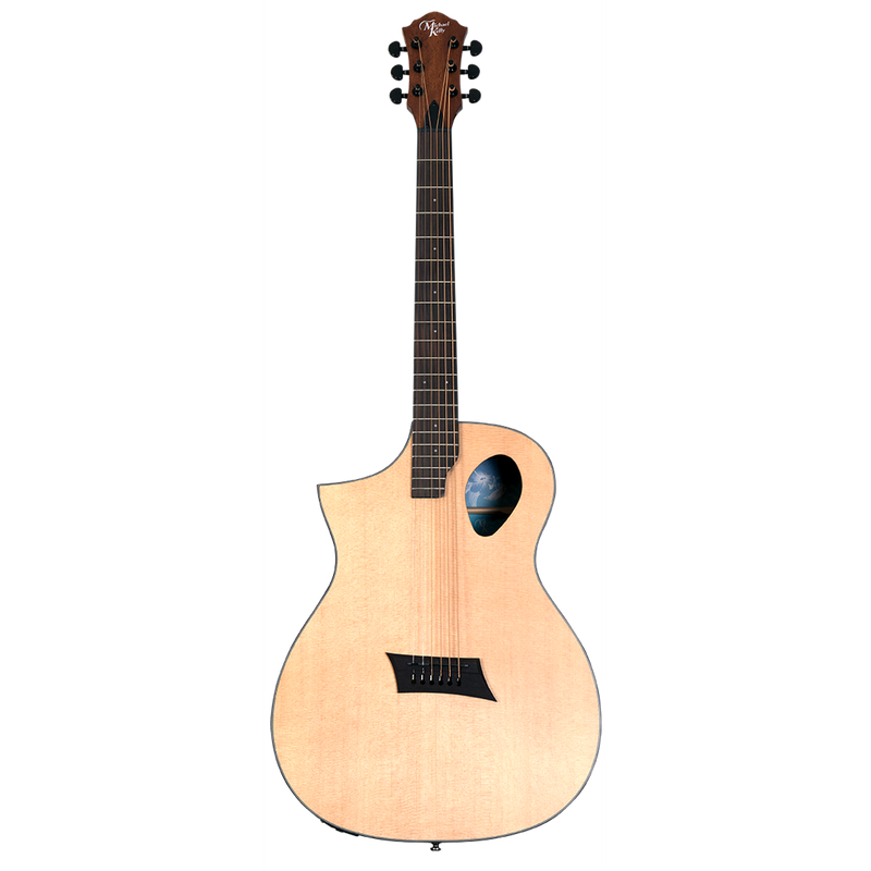 Michael Kelly MKFPSNASFXL Forte Port Left-Handed Acoustic/Electric Guitar - Natural