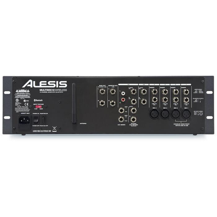 Alesis Multimix 10 Wireless 10-Channel Rackmount Mixer With Bluetooth Wireless - Red One Music