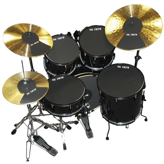 Vic Firth MUTEPP5 Drum Mute Pack avec 10", 12", 14"(2), 20", Hi-Hat &amp; Cymbal (2)
