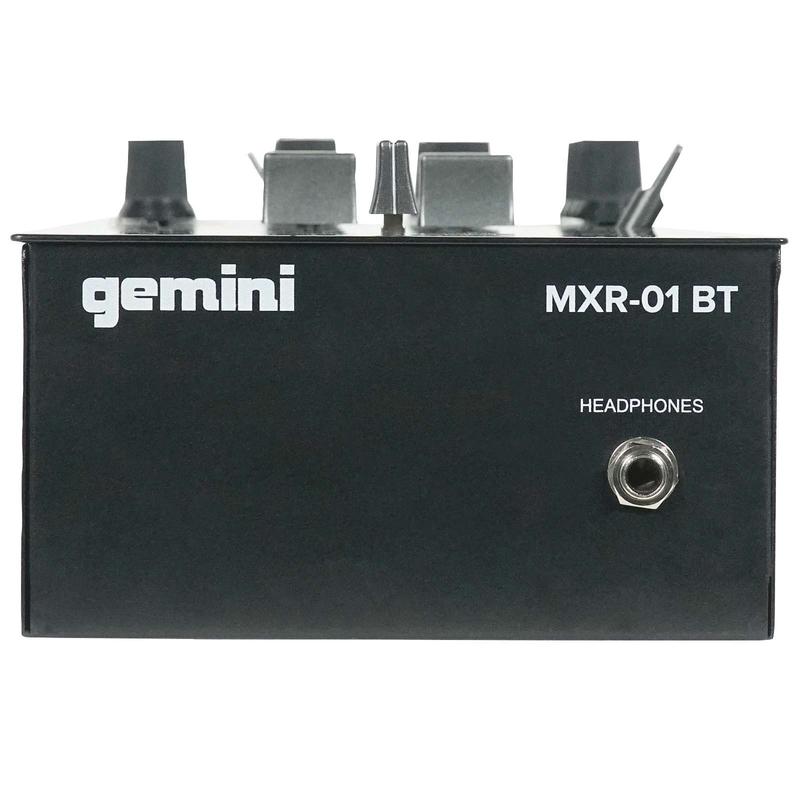 Gemini MXR-01BT Table de mixage DJ professionnelle 2 canaux avec Bluetooth sans fil 