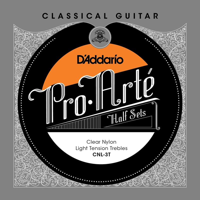 D'Addario CNL-3T Pro-Arte Clear Nylon Classical Guitar Half Set Light Tension