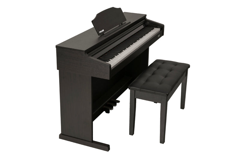 NuX WK-520 Piano numérique à 88 touches pondérées avec courbes dynamiques - Noir