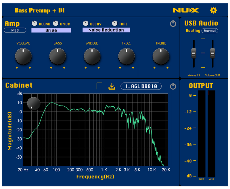 NuX NBP-5 Melvin Lee Davis Bass Preamp & DI Pedal