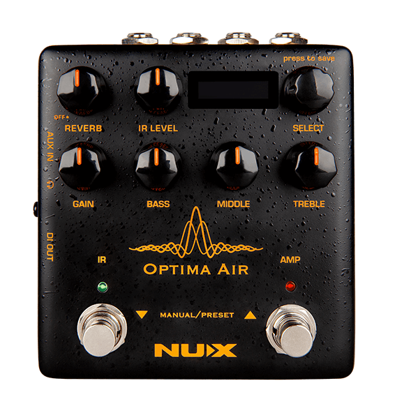 NuX OPTIMA-AIR Simulateur de guitare acoustique à double interrupteur
