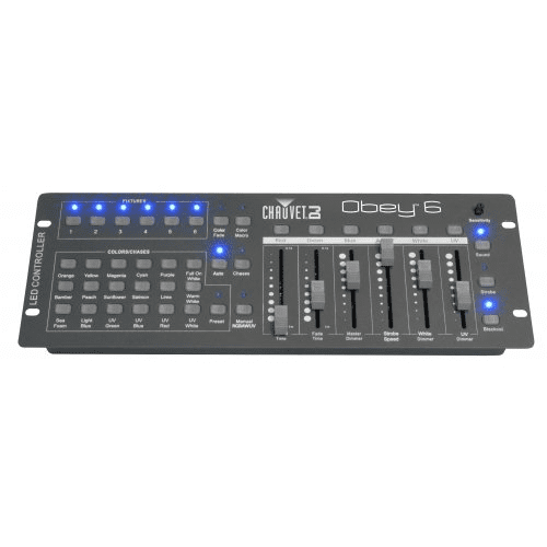 Chauvet Obey 6  Universal Compact Dmx-512 Controller Ideal For Led Fixtures - Red One Music