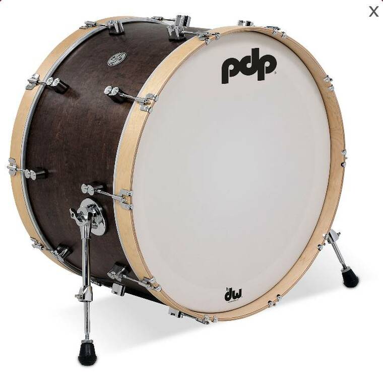 PDP PDCC1420KKWN Concept Maple Classic Bass Drum (Walnut Stain) - 14" x 20"